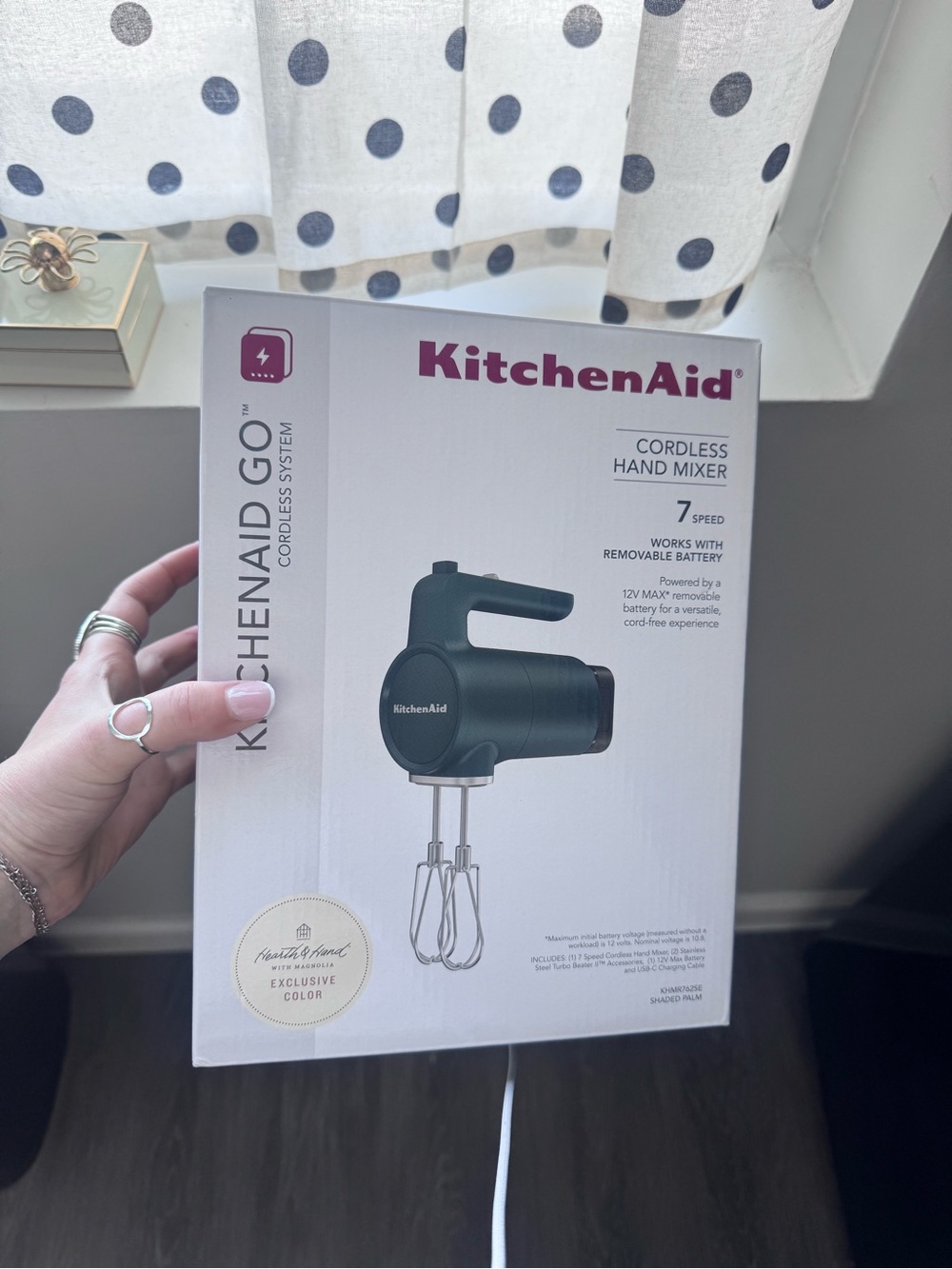KitchenAid Cordless Hand Mixer in Dark Green - 7-Speed